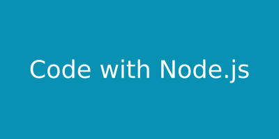 The same placeholder with fonts-dejavu-core installed: the text reads Code with Node.js
