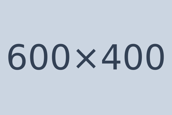 Default placeholder: a light grey 600 by 400 image with 600×400 written in the middle
